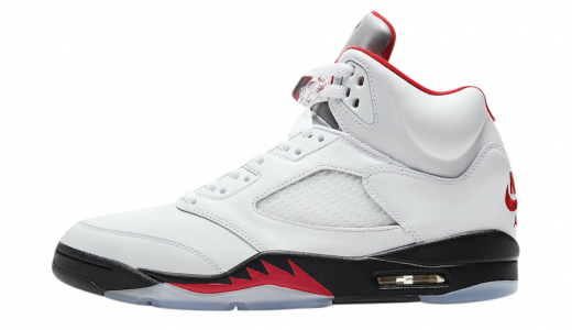 Air Jordan 5 Fire Red 2020 White/Fire Red-Black DA1911-102