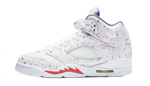 Air Jordan 5 GS Easter White/Laser Crimson-Voltage Purple CT1605-100