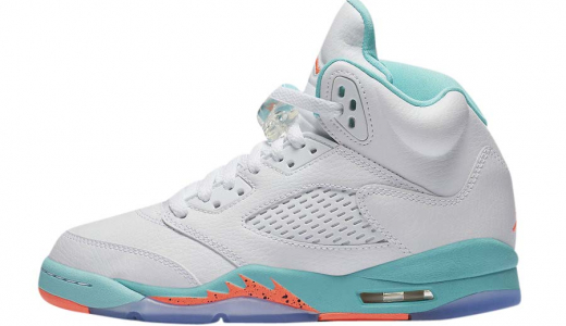 Air Jordan 5 GS Light Aqua Crimson Pule/Light Aqua-Black 440892-100