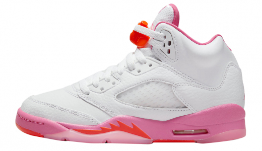 Air Jordan 5 GS Pinksicle White/Pinksicle-Safety Orange 440892-168