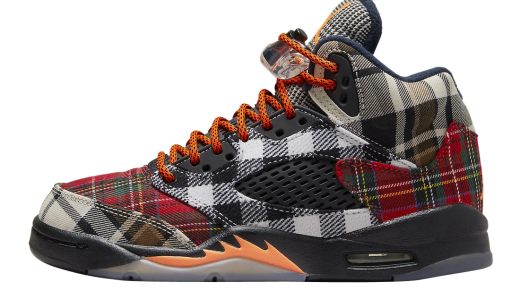 Air Jordan 5 GS Plaid Black/Total Orange FD4814-008