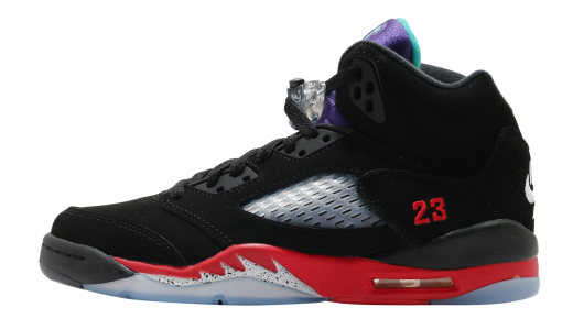 Air Jordan 5 GS Top 3 Black/Fire Red/Grape Ice/New Emerald CZ2989001