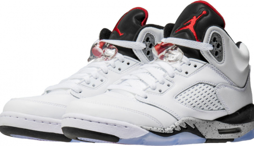 Air Jordan 5 GS White Cement White/Fire Red-Tech Grey-Black 440888-104