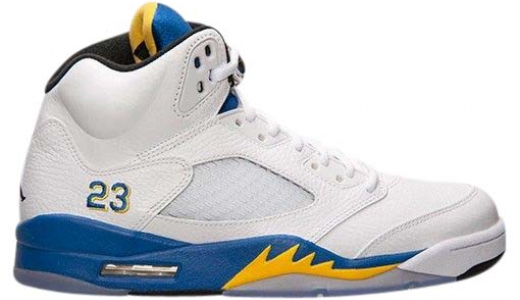 Air Jordan 5 Laney White / Varsity Maize - Varsity Royal - Black 136027189