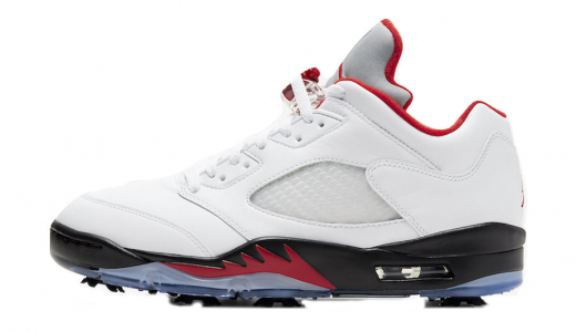 Air Jordan 5 Low Golf Fire Red White/Fire Red-Black CU4523-100