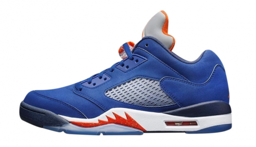 Air Jordan 5 Low Knicks Deep Royal Blue / Team Orange - Midnight Navy 819171417