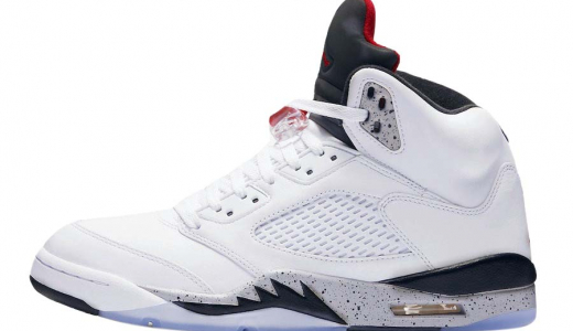 Air Jordan 5 White Cement White/Fire Red-Tech Grey-Black 136027-104