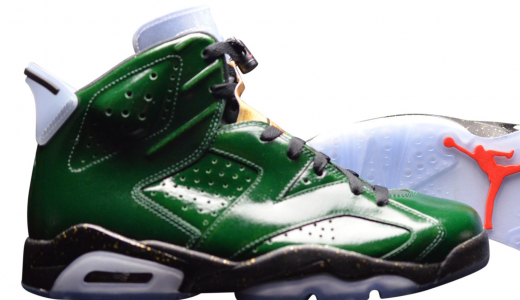 Air Jordan 6 Champagne Green/Gold 384664350