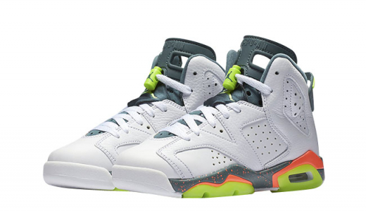 Air Jordan 6 GS Bright Mango White / Ghost Green - Hasta - Bright Mango 384665114