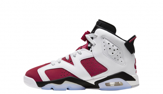 Air Jordan 6 GS Carmine 2021 White/Carmine-black 384665106