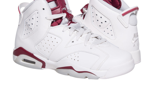 Air Jordan 6 GS Maroon Off White/New Maroon 836342-115