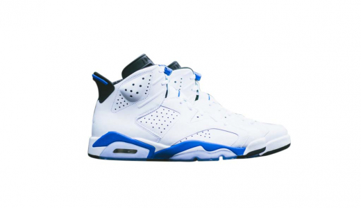 Air Jordan 6 GS Sport Blue White/Sport Blue-Black 384665-107