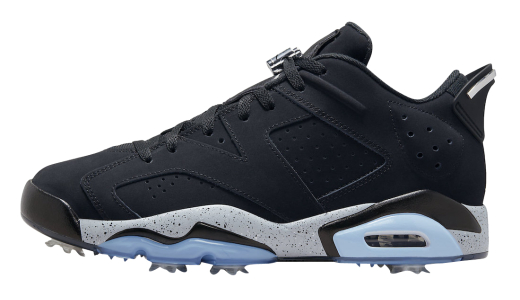 Air Jordan 6 Low Golf Chrome Black/Metallic Silver-Chrome-Wolf Grey FD0204-001