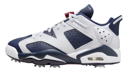 Air Jordan 6 Low Golf Olympic White/Midnight Navy-Varsity Red DV1376-101