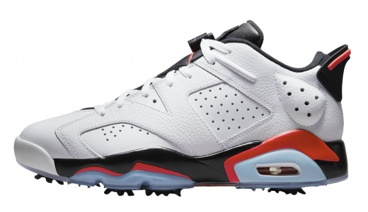 Air Jordan 6 Low Golf White Infrared White/Infrared 23-Black DV1376-106