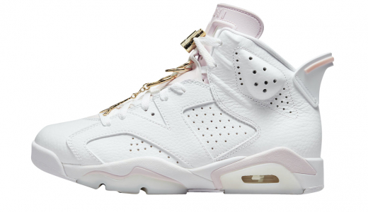 Air Jordan 6 WMNS Gold Hoops White/Sail-Metallic Gold-Barely Rose DH9696-100