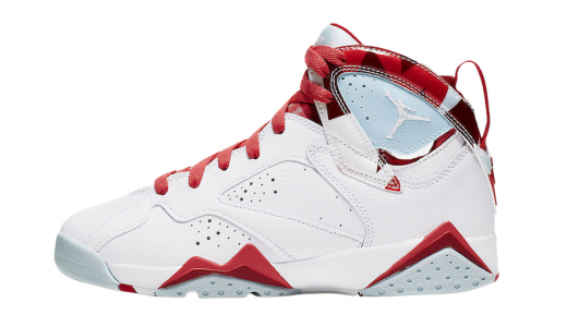 Air Jordan 7 GS Topaz Mist White/Topaz Mist-Ember Glow-Gym Red 442960-104