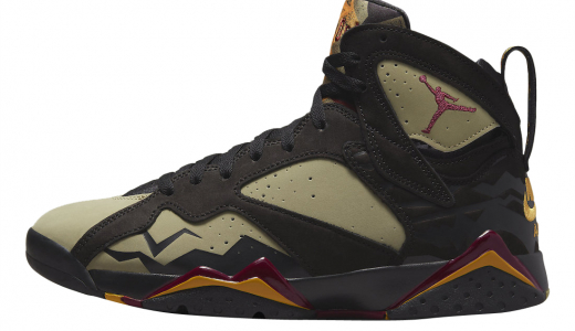 Air Jordan 7 Olive Black/Cherrywood Red-Neutral Olive-Chutney DN9782-001