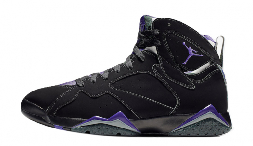 Air Jordan 7 Ray Allen Black/Fierce Purple-Dark Steel Grey 304775-053