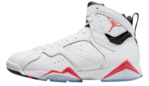 Air Jordan 7 White Infrared White/Crimson-Black CU9307-160