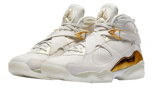 Air Jordan 8 Champagne Light Bone/Metallic Gold-White 832821-030