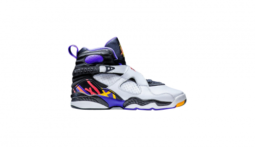 Air Jordan 8 GS Three Peat White / Infrared 23 - Black - Bright Concord 305368-142