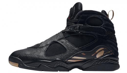 Air Jordan 8 OVO Black Black/Metallic Gold-Varsity Red-Blur AA1239-045