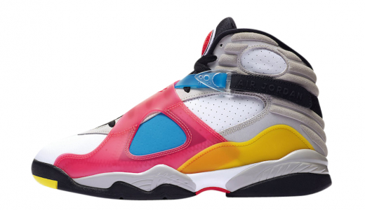 Air Jordan 8 SP SE Multi Color White/Red Orbit BQ7666-100