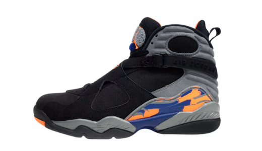 Air Jordan 8 Suns Black/Bright Citrus-Cool Grey-Deep Royal Blue 305381-043