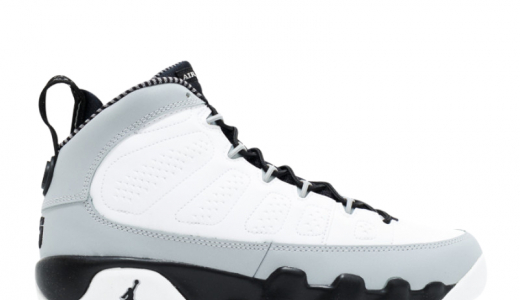 Air Jordan 9 GS Barons White/Black-Wolf Grey 302359-116