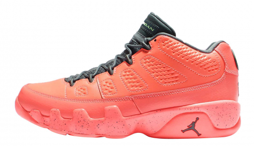 Air Jordan 9 Low Infrared Bright Mango / Hasta - Ghost Green 832822805