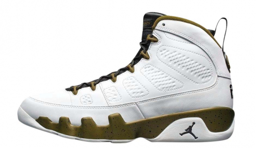 Air Jordan 9 The Spirit White / Black - Militia Green 302370109