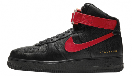 Alyx x Nike Air Force 1 High Black University Red Black/University Red CQ4018-601