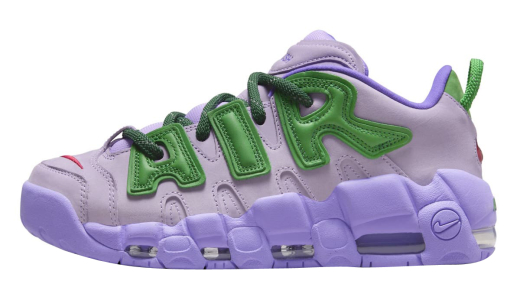 Ambush x Nike Air More Uptempo Low Lilac Lilac/Apple Green-University Red FB1299-500