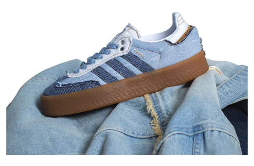 atmos x Adidas Sambae WMNS Denim Blue/White II0001