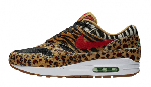 atmos x Nike Air Max 1 Animal Pack 2.0 Wheat/Bison-Classic Green-Sport Red AQ0928-700