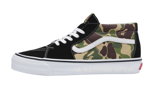 Bape x Vans Sk8-Mid Black/Multicolor VN000MZGCX3