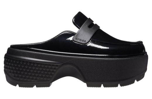 Crocs Stomp High Shine Loafer Black Black 210659-001