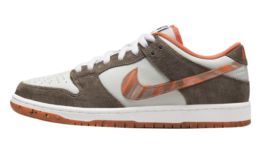 Crushed D.C. x Nike SB Dunk Low Golden Hour Olive Grey/Mantra Orange-Rattan DH7782-001