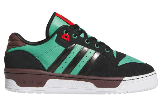 Demon Slayer x adidas Rivalry Low Tanjiro Green/Black JI3312