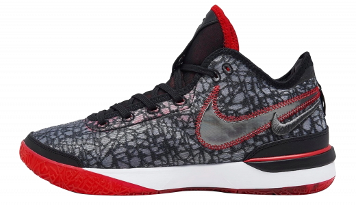 FaZe Clan x Nike Zoom LeBron NXXT Gen Black/White-Black-University Red DR8784-001