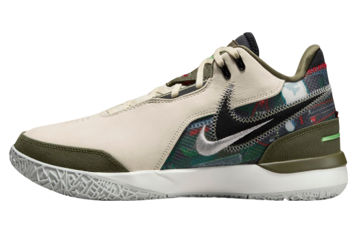 FaZe x Nike LeBron NXXT Gen AMPD Light Cream / Medium Olive Light Cream/Medium Olive/Metallic Silver/Black HF0716-200