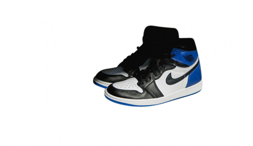 fragment design x Air Jordan 1 High White / Sport Royal - Black 716371040