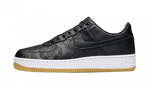 fragment x CLOT x Nike Air Force 1 Low Black Silk Black/University Red-White CZ3986-001