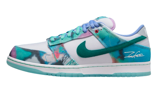 Futura Laboratories x Nike SB Dunk Low Bleached Aqua/Geode Teal-White HF6061-400