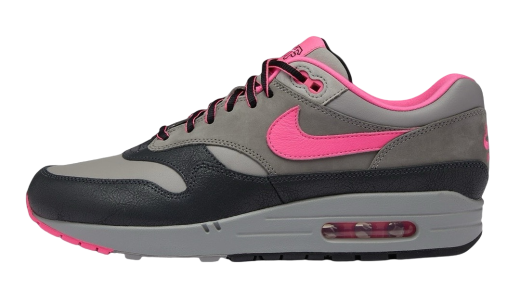 HUF x Nike Air Max 1 Pink Pow Anthracite/Pink Pow-Medium Grey-Flat Pewter HF3713-003