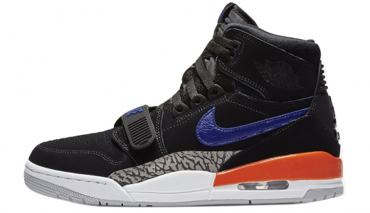 Jordan Legacy 312 Knicks Black/Rush Blue-Brilliant Orange AV3922-048