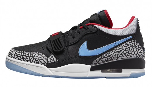 Jordan Legacy 312 Low Chicago Flag Black/Blue-Red CD7069-004