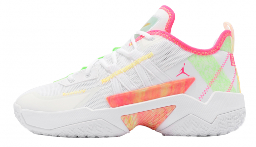 Jordan One Take 2 White Hyper Pink White/Hyper Pink-limeglow/Citron Pulse CW2458163