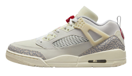 Jordan Spizike Low Sail Coconut Milk Sail/University Red-Coconut Milk-Sandstone-Smoke Grey FQ1759-100